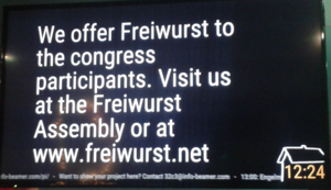 Freiwurst @ Infobeamer 2015